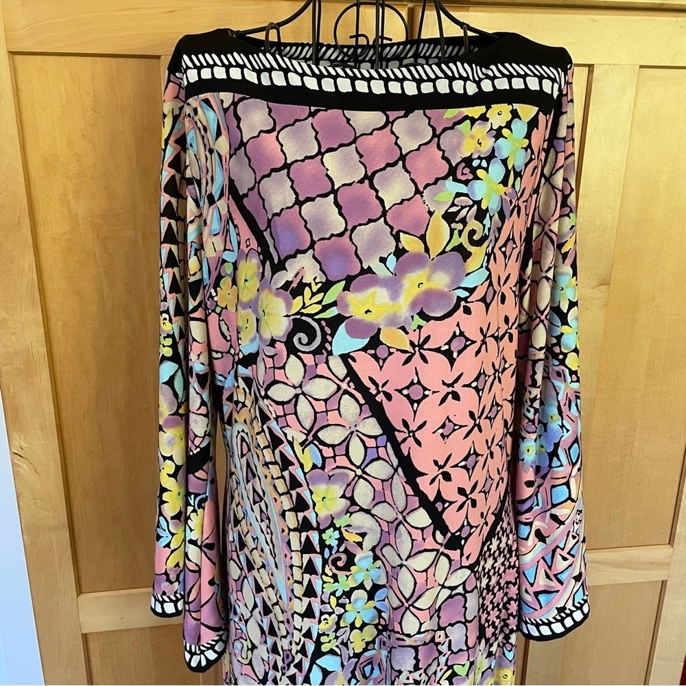 Beige By Eci Pink Multi Color & Pattern 3/4 Sleev… - image 3